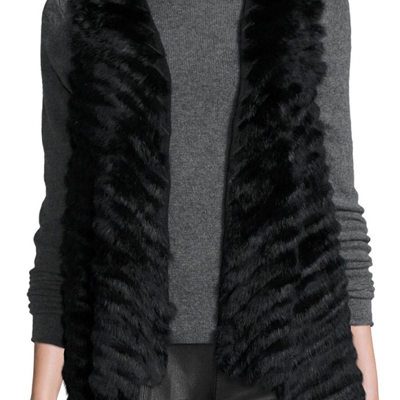 Genuine Rabbit Fur Vest - Picture 2 of 3